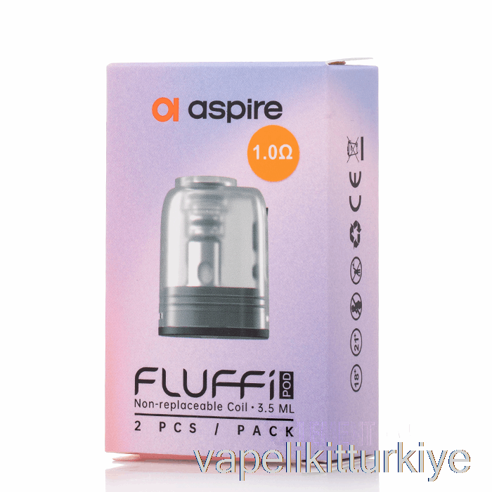 Vape Türkiye Aspire Fluffi Yedek Kapsüller 1.0ohm Fluffi Kapsülleri